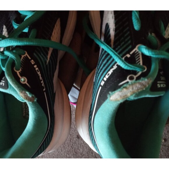 Brooks Launch 5 Women's Size 8 Black Teal Trainers Running Shoes READ - Picture 9 of 9